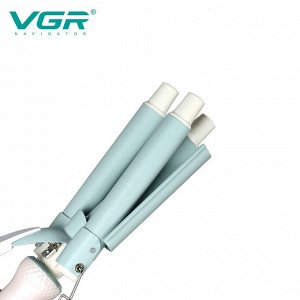 Профессиональный стайлер плойка трехволновая для волос VGR 595 щипцы для завивки волос