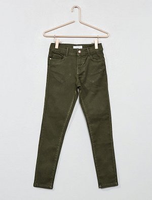 Облегающие брюки из джинсовой ткани
