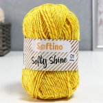 Пряжа 70% акрил, 30% шёлк &quot;Softy Shine&quot; 50р 85 м цвет 04 ярко-жёлтая