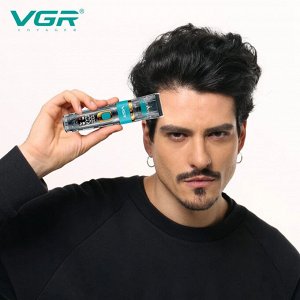 Профессиональная Машинка для стрижки волос, бороды, усов VGR V-695 аккумуляторная LED дисплей