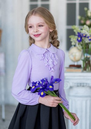 Анфиса блузка трикотажная фиолетовый