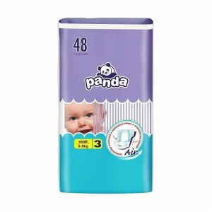 Подгузники детские panda midi (5-9кг), 48 шт