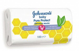 Детское мыло baby pure protect, johnson's baby, 100 гр