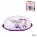 Блюдо для блинов Весна / 358-1105 /уп 12/ с крышкой