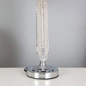 Лампа настольная «Рета» 1x40 Вт Е27+подсветка, хром 29x29x51 см