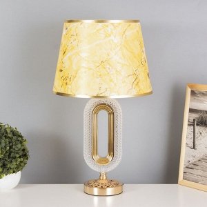 Лампа настольная «Рета» 1x40 Вт Е27+подсветка, золото 29x29x51 см