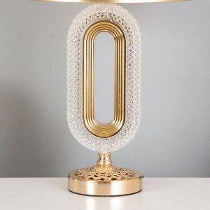 Лампа настольная «Рета» 1x40 Вт Е27+подсветка, золото 29x29x51 см
