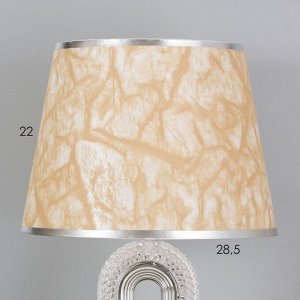 Лампа настольная «Рета» 1x40 Вт Е27+подсветка, хром 29x29x51 см
