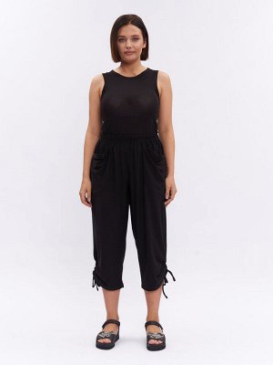 Бриджи из холодного трикотажа BR08507BLK01