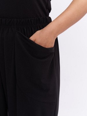 Бриджи из холодного трикотажа BR08507BLK01