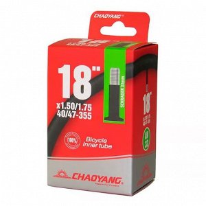Велосипедная камера CHAOYANG 18.х1.5/1.75 A/V авто. ниппель