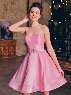 Шикарное платье! Прекрасный розовый перламутровый цвет.