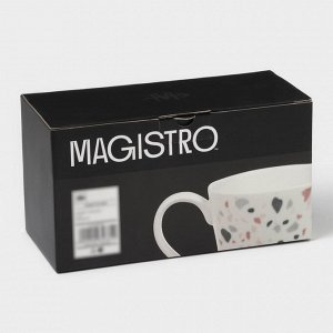 Набор кружек Magistro Terazzo, 350 мл, 2 шт., фарфор, белый