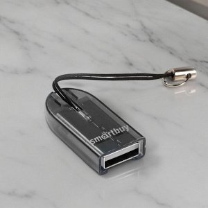 Картридер для карт памяти, USB 2.0 - MicroSD Smartbuy 710, черный (SBR-710-K)