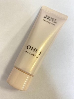 O Hui Miracle Moisture Cleansing Foam Увлажняющая пенка для умывания с церамидами 40 мл