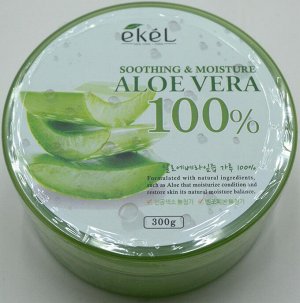 KR/e`kel Гель для тела и лица ALOE VERA 100% soothing&moisture (Алоэ вера),300г