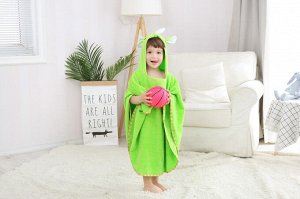 Детское полотенце-пончо с капюшоном "Носорог"