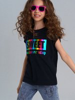 Фуфайка трикотажная для девочек (футболка)