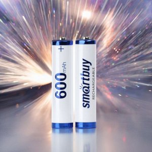Аккумуляторная батарея 600 mAh (мизинчиковые аккумуляторы) NiMh Smartbuy ААА (LR03) /2BL  (SBBR-3A02BL600)
