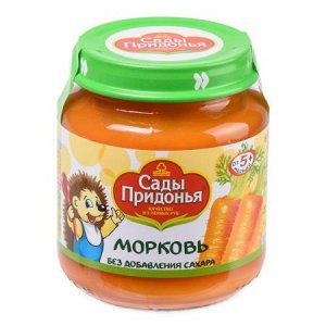 Сады Придонья Пюре 120г морковное ст/б 1х12