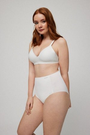 19691 High waist Трусы высокие Телесный, Черный, Белый