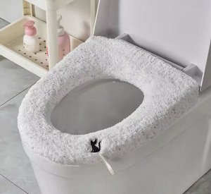Мягкий чехол на сиденье для унитаза на резинке, 1 шт.