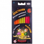 Пластилин Гамма &quot;Флюрики&quot;, 06 цветов, флуоресцентный, со стеком, картон, европодвес