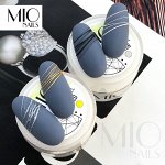Гель-краска серебряная «Паутинка» для дизайна ногтей Mio nails
