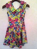 Платье Стильное платье в стиле 70-х. Ремень узкий. Расцветки разные.