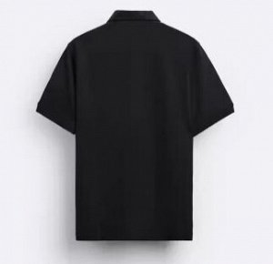 ПОЛО ZARA ИЗ РЕЛЬЕФНОЙ ТКАНИ арт. 0526410 321, черный