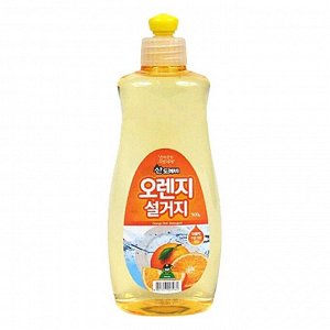 KR/ SANDOKKAEBI Средство д/мытья посуды,500г "Апельсин"/пл. бутылка