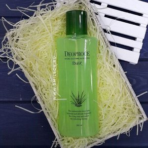 DEOPROCE 380мл Hydro Soothing Aloe Vera Toner Тонер для лица "Алоэ вера" /№1362