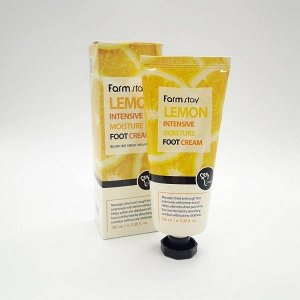 FarmStay Крем для ног Lemon Intensive Moisture Foot Cream, Лимон, 100мл