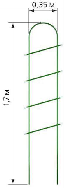 Комплект Агро Шпалера &quot;Лесенка&quot; (Высота - 1,7м, ширина - 0,35м)