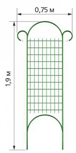 Шпалера ""Мелкая решётка"" ( В- 1,9 м, Ш- 0,75 м )