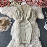 Женское платье в стиле OLDMONEY, цвет бежевый
