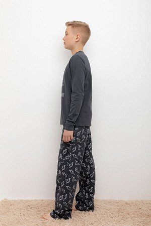 Пижама(Весна-Лето)+boys (серый гранит, дино друзья)