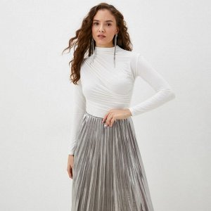 Лонгслив с драпировкой женский MIST: Classic Collection, молочный