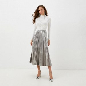 Лонгслив женский с драпировкой MIST Classic Collection, молочный