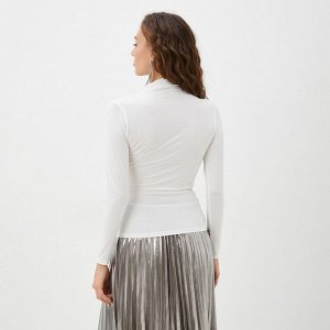 Лонгслив с драпировкой женский MIST: Classic Collection, молочный