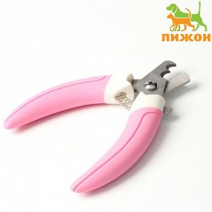 ВЫВОДИМ Когтерез боковой с 2 отверстиями, большой, розово-белый   6960858