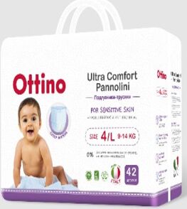 Трусики-подгузники Ottino L 9-14 кг 42 шт