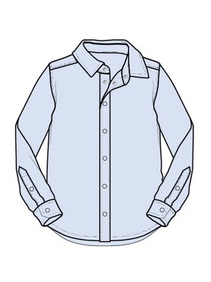 Сорочка текстильная для мальчиков (slim fit)