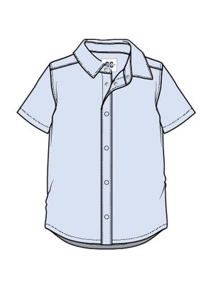 Сорочка текстильная для мальчиков (slim fit)