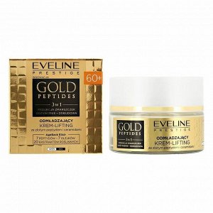 EVELINE GOLD PEPTIDES Омолаживающий крем-лифтинг 60+ с пептидами золота и керамидами 50мл (*30)