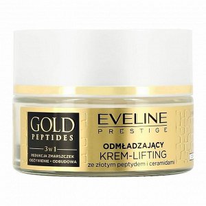EVELINE GOLD PEPTIDES Омолаживающий крем-лифтинг 60+ с пептидами золота и керамидами 50мл (*30)