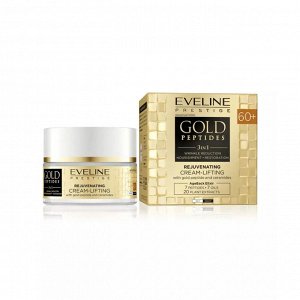 EVELINE GOLD PEPTIDES Омолаживающий крем-лифтинг 60+ с пептидами золота и керамидами 50мл (*30)