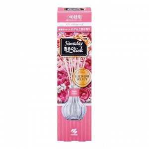 Аромадиффузор для дома Kobayashi Seiyaku Sawaday kaoru Stick Parfum Rose аромат розы,70 мл сменный блок