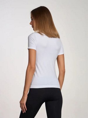 Intimidea T-shirt MC LOUISIANA Футболка с круглым вырезом и коротким рукавом. Практичное, изделие из мягкой микрофибры, повторяет линии тела, не требует глажения.(bianco -белый цвет) пр. Италия