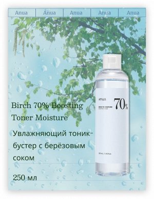 Anua Увлажняющий тоник-бустер с берёзовым соком Birch 70% Boosting Toner Moisture